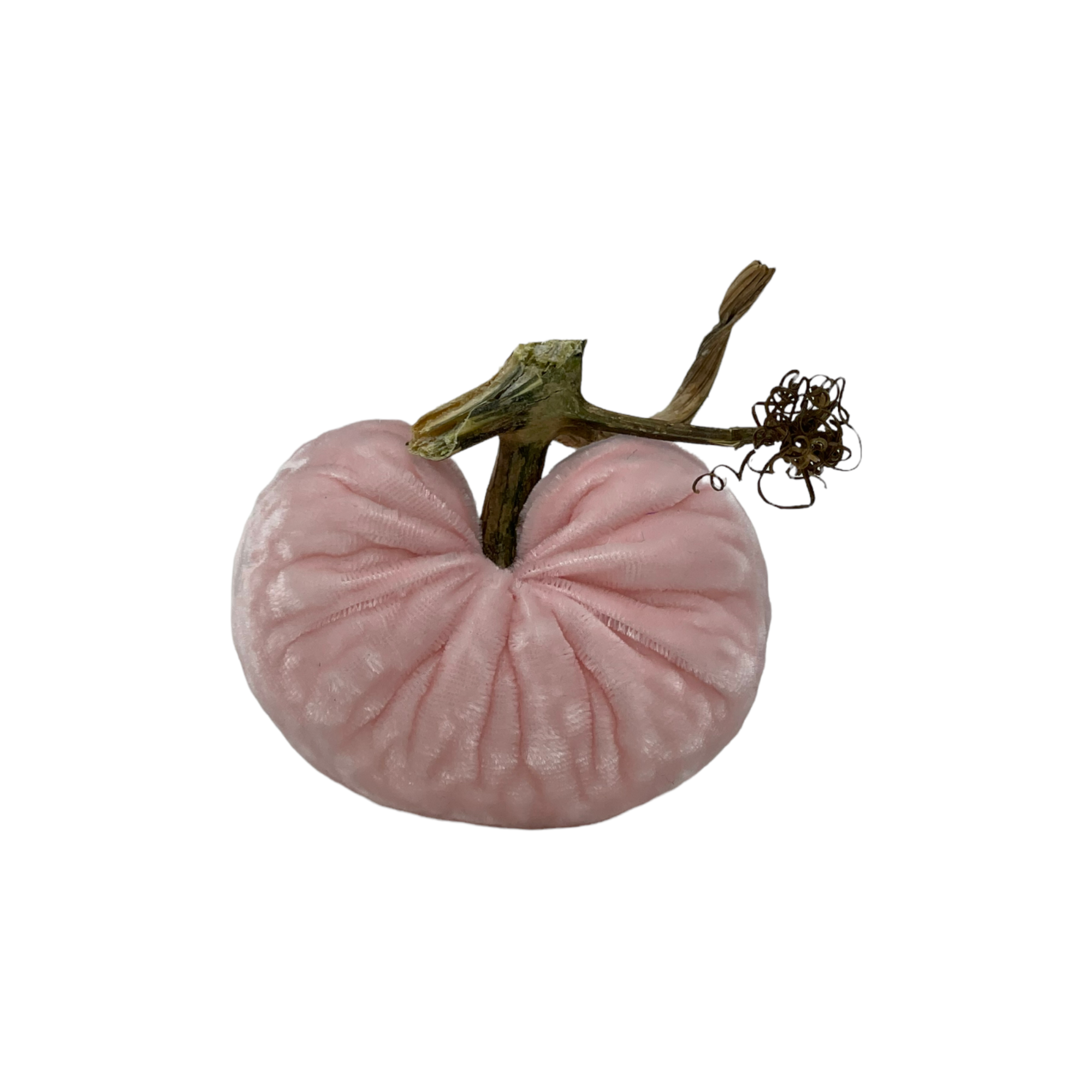 Velvet Pale Pink Heart Pumpkin