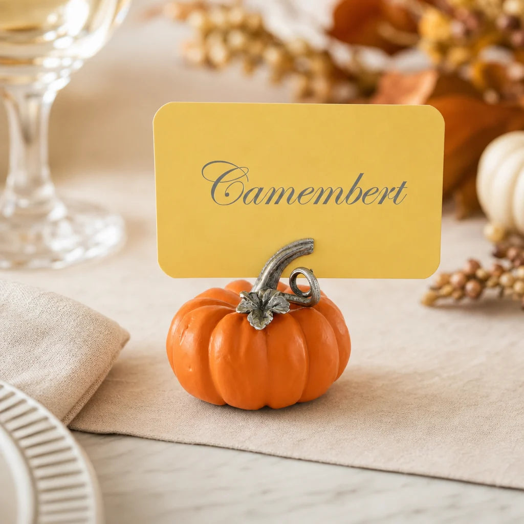 Pumpkin Place Card Holder - Set of 4