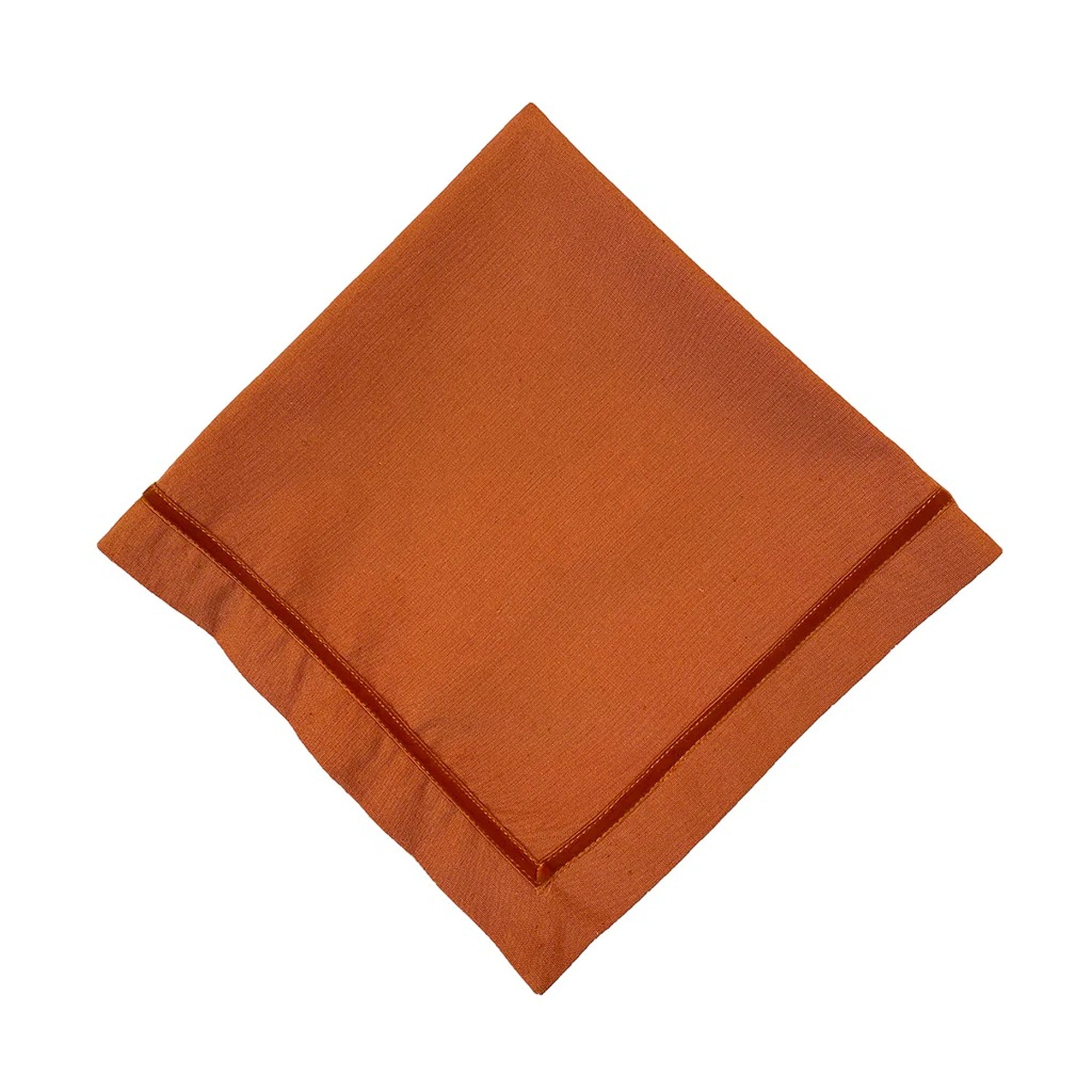 Velvet Trim Pumpkin Napkin - Set of 4