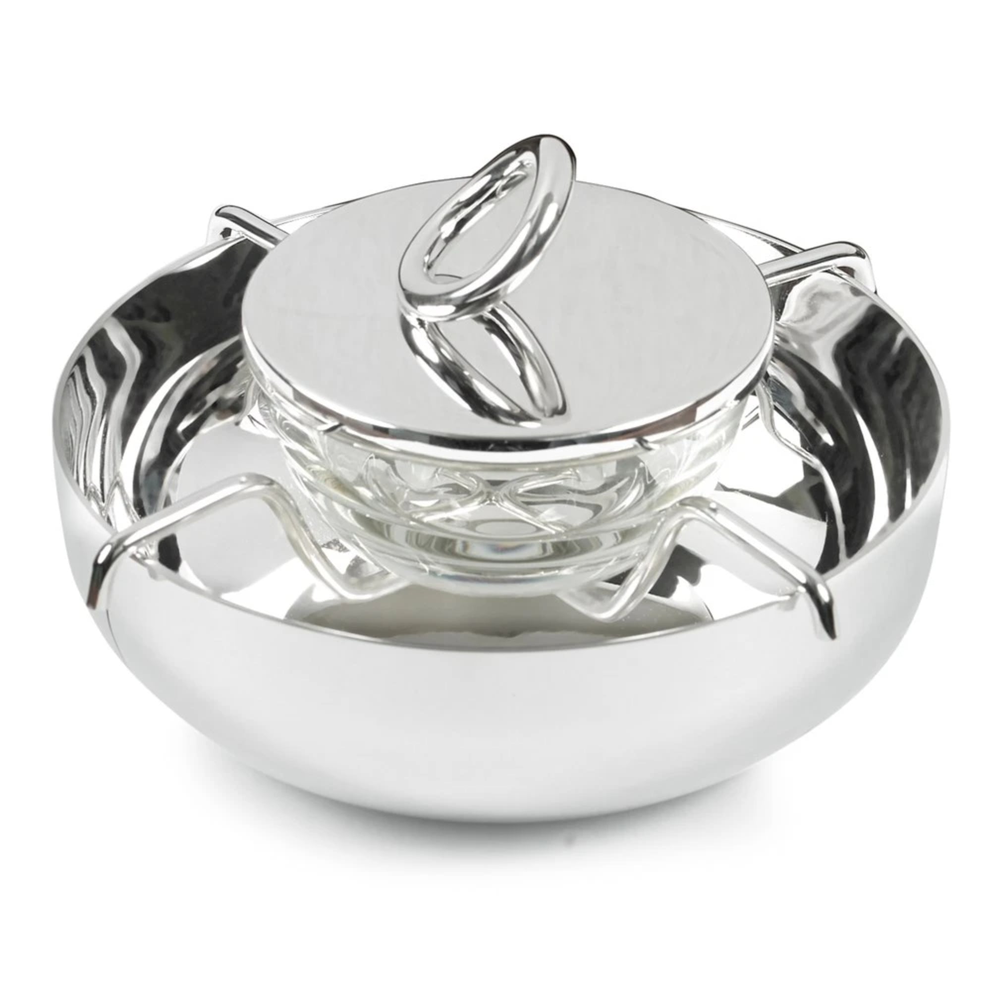 Vertigo Silver-Plated Caviar Serving Set