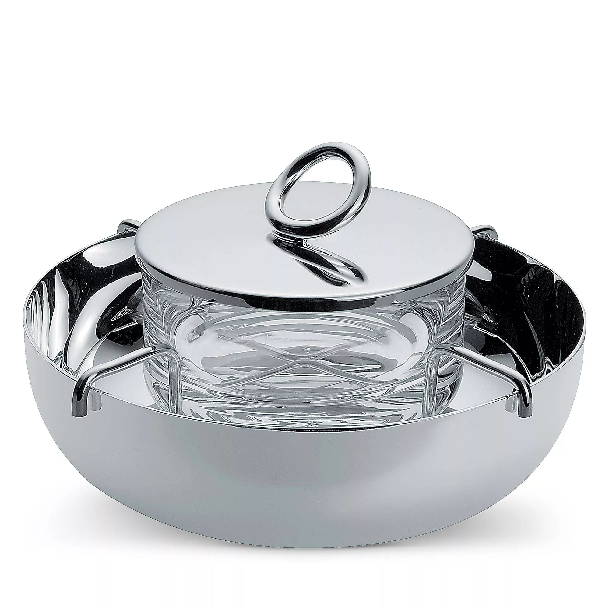 Vertigo Silver-Plated Caviar Serving Set