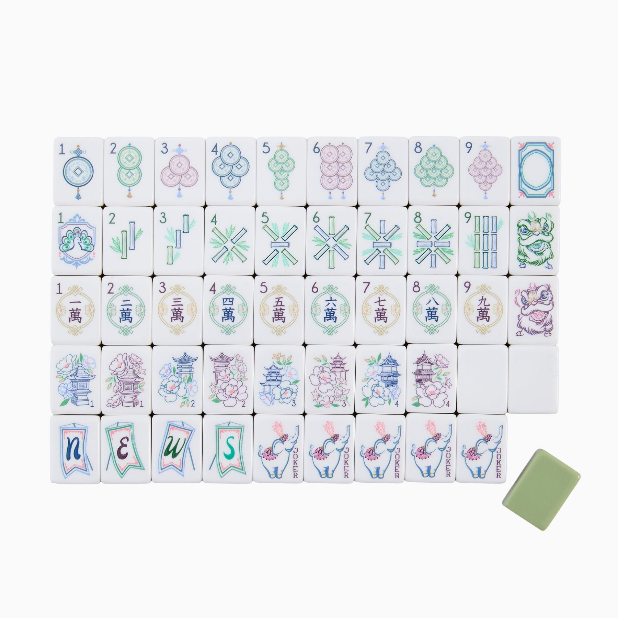 Willow Mahjong Tiles
