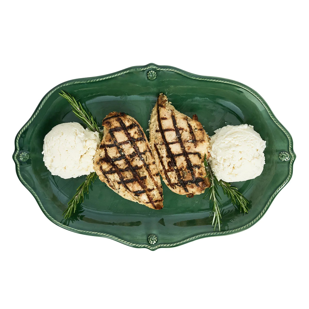 Berry & Thread 16" Platter - Basil