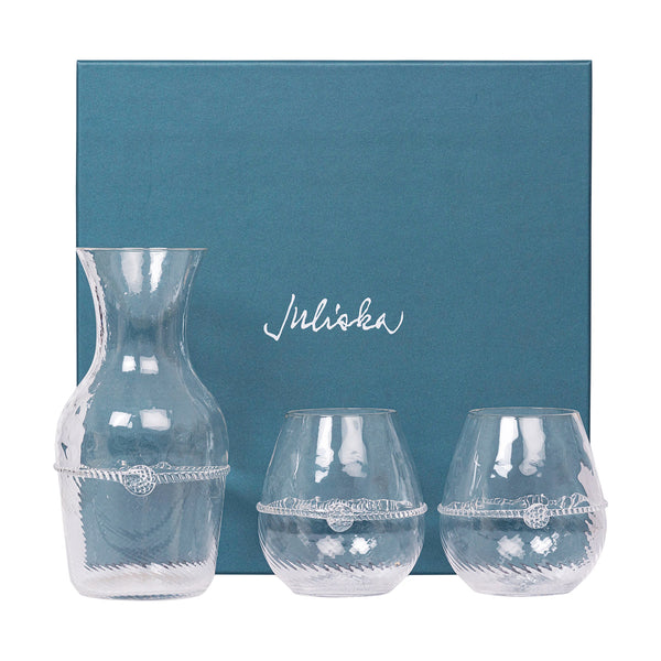 Graham Carafe and 2 Stemless Red Wine Gift Set