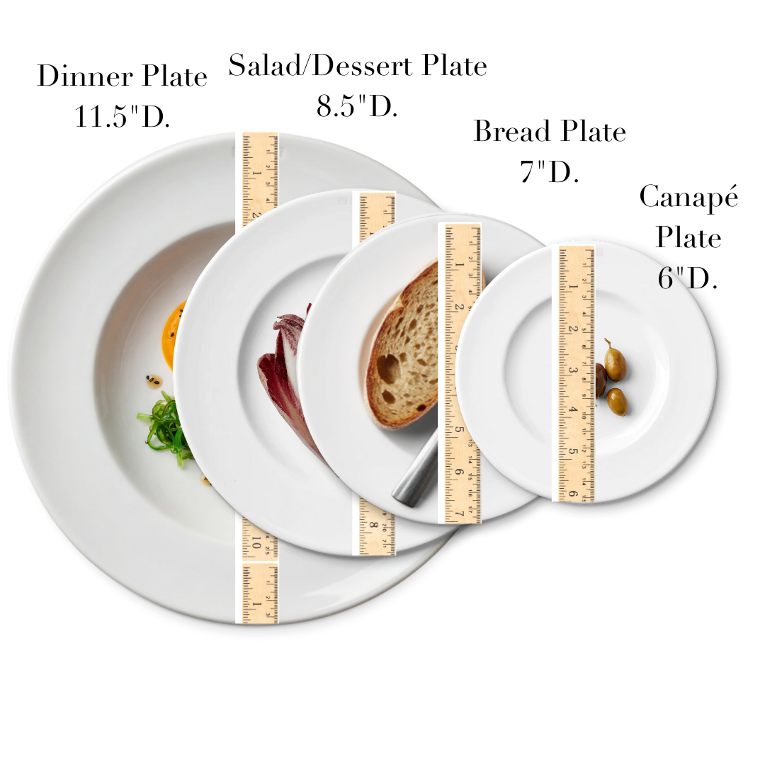 1508 Bread Plate, 7" D. - Set of 4