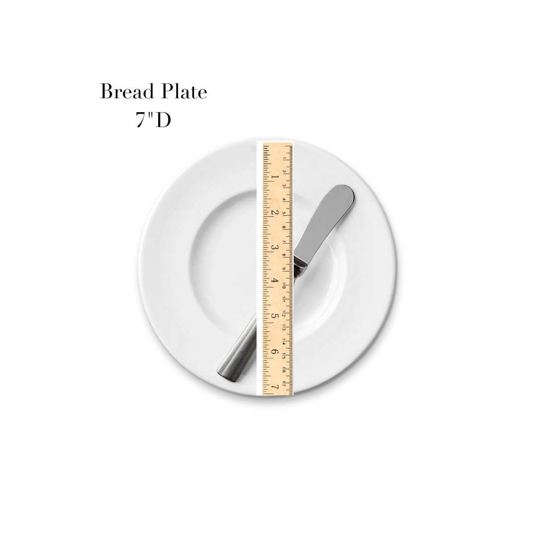 1508 Bread Plate, 7" D. - Set of 4