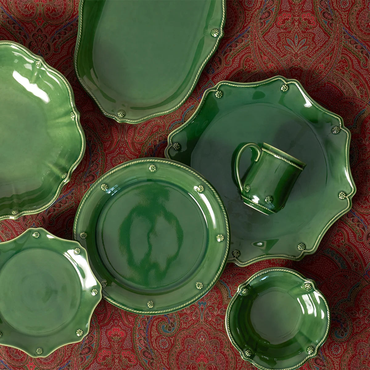 Berry & Thread Flared Bowl Basil - Set of 4
