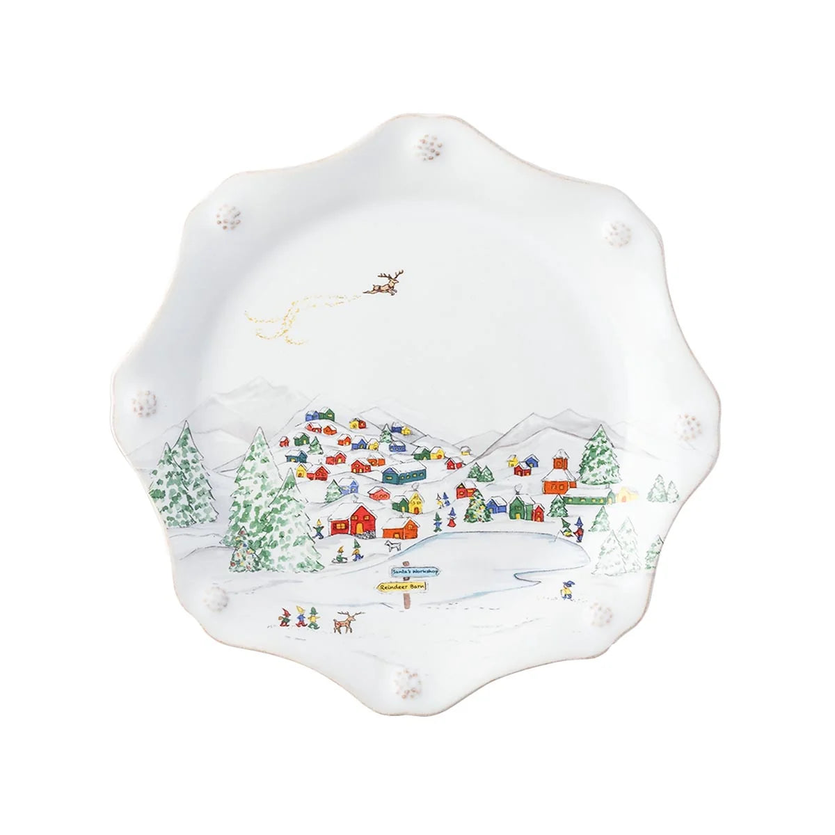Berry & Thread North Pole Dessert/Salad Plate - Set of 4