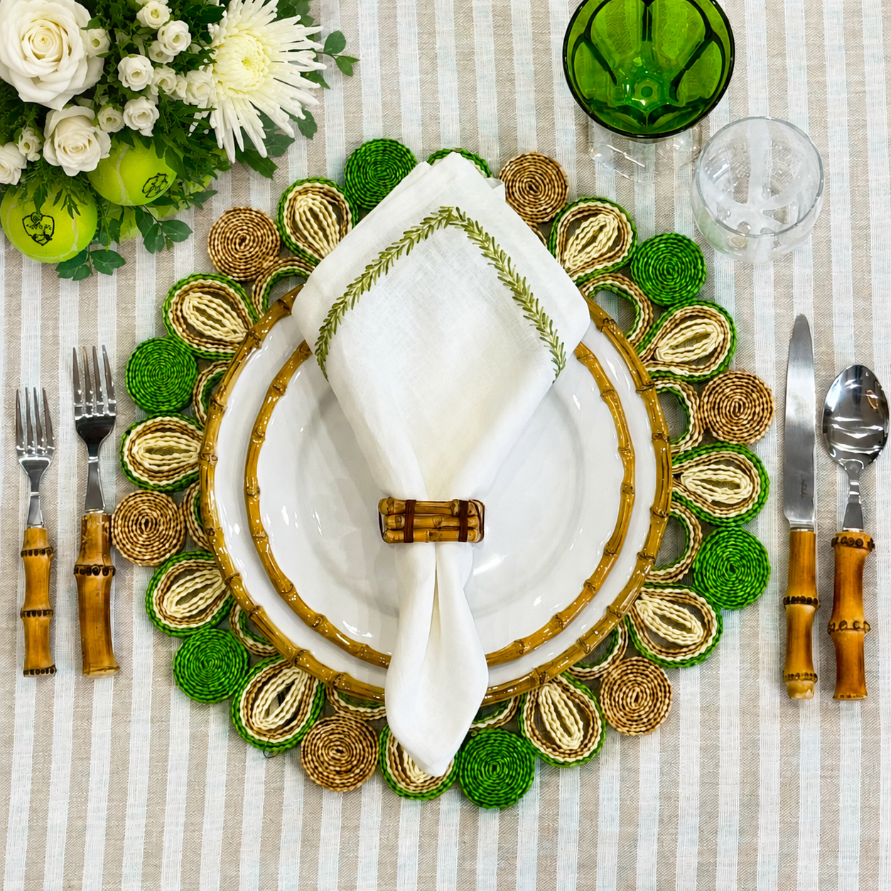 Bamboo Napkin Ring - Set of 4