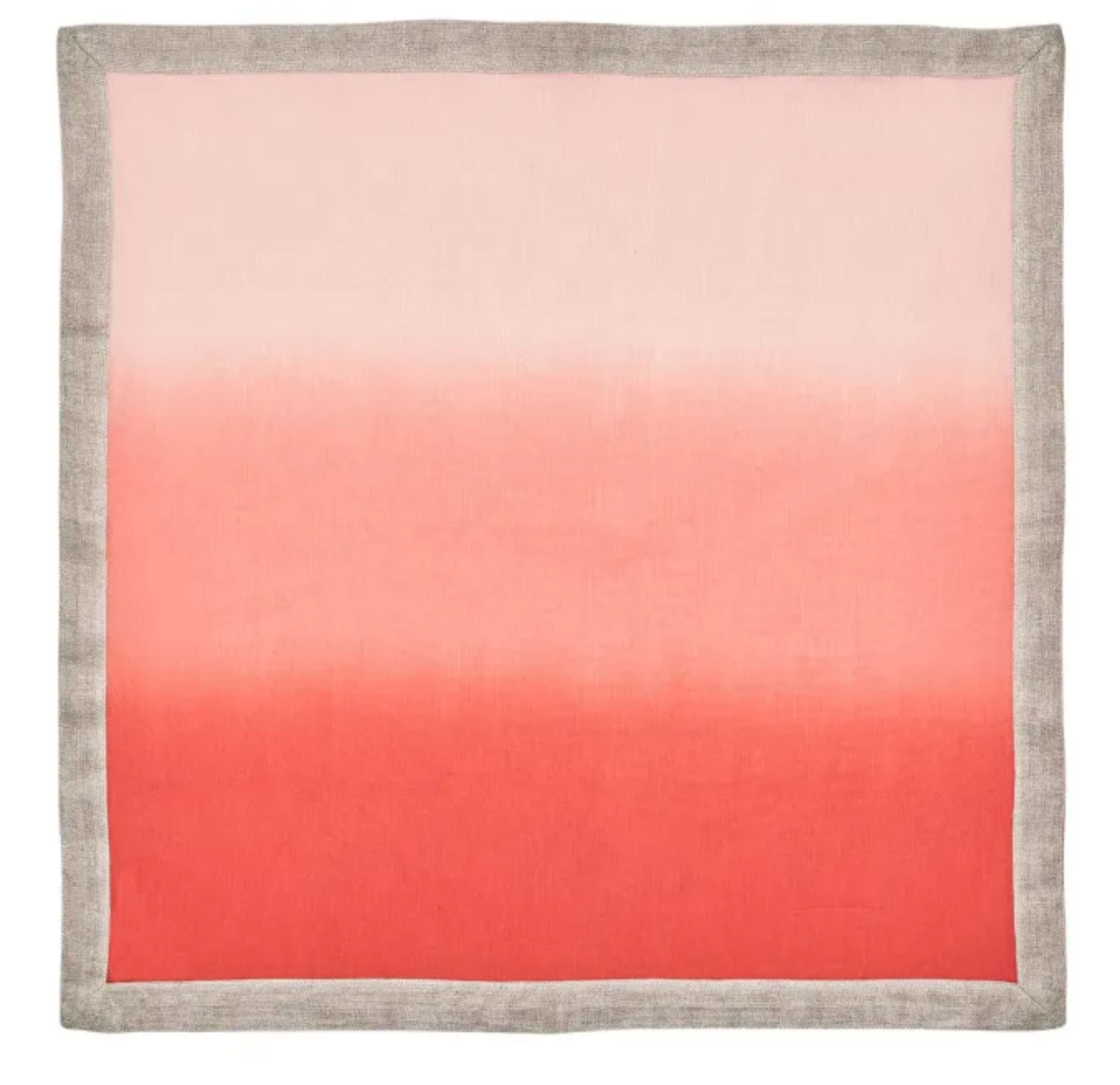 Dip Dye Napkin in Coral & Salmon (Set of 4)