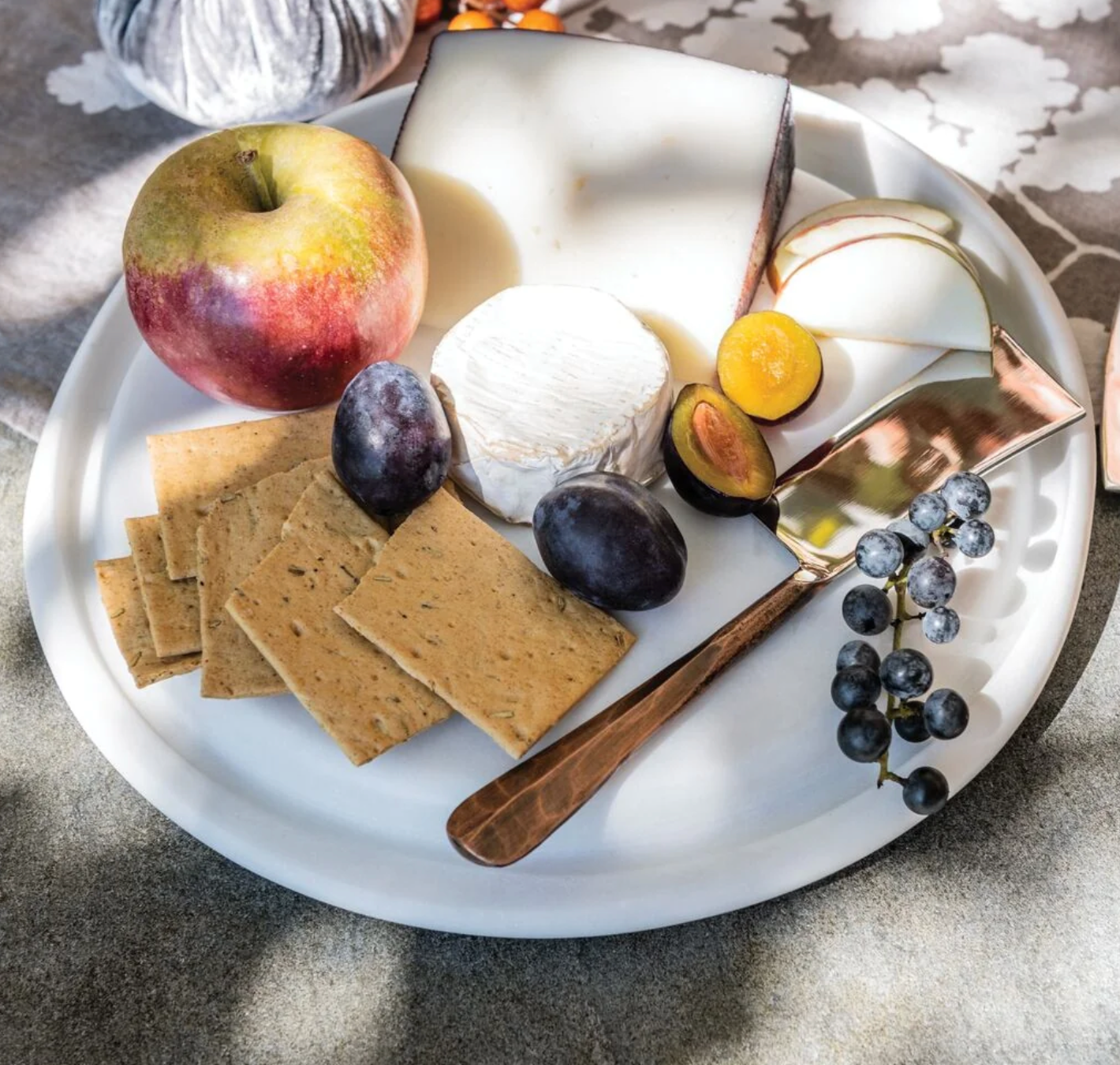 White Marble Cheese Board