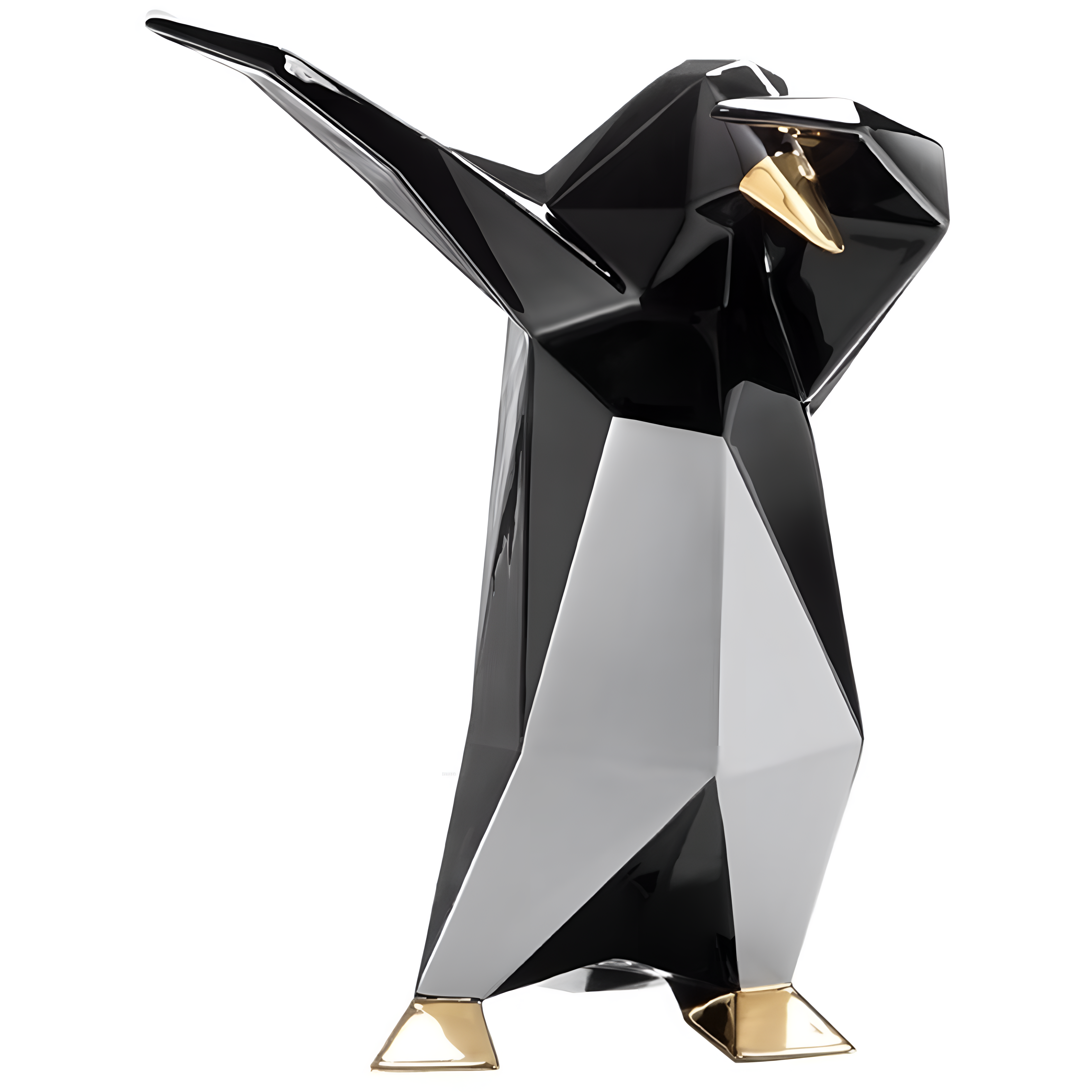 Dab Penguin in Matte Black