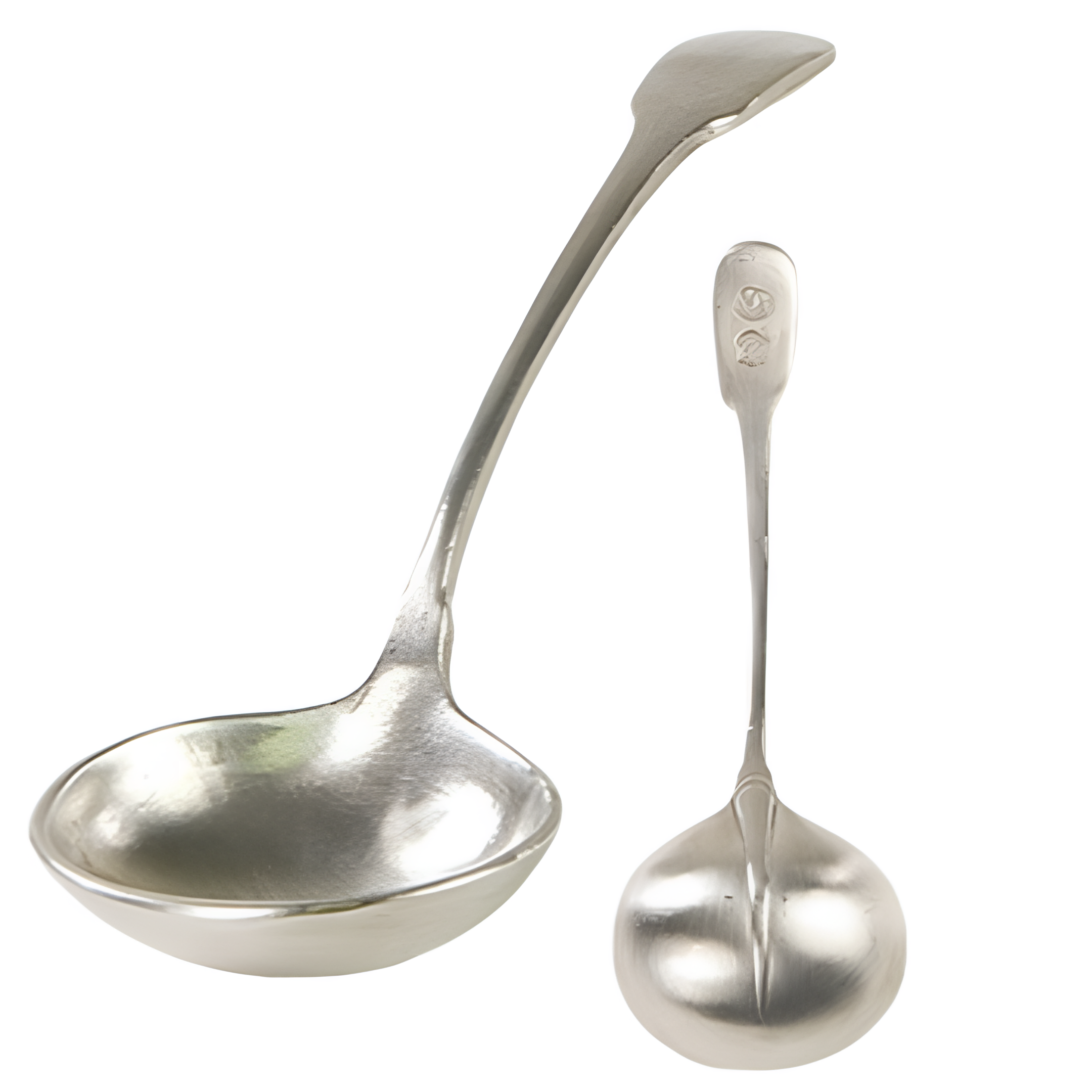 Pewter Gravy Boat & Spoon