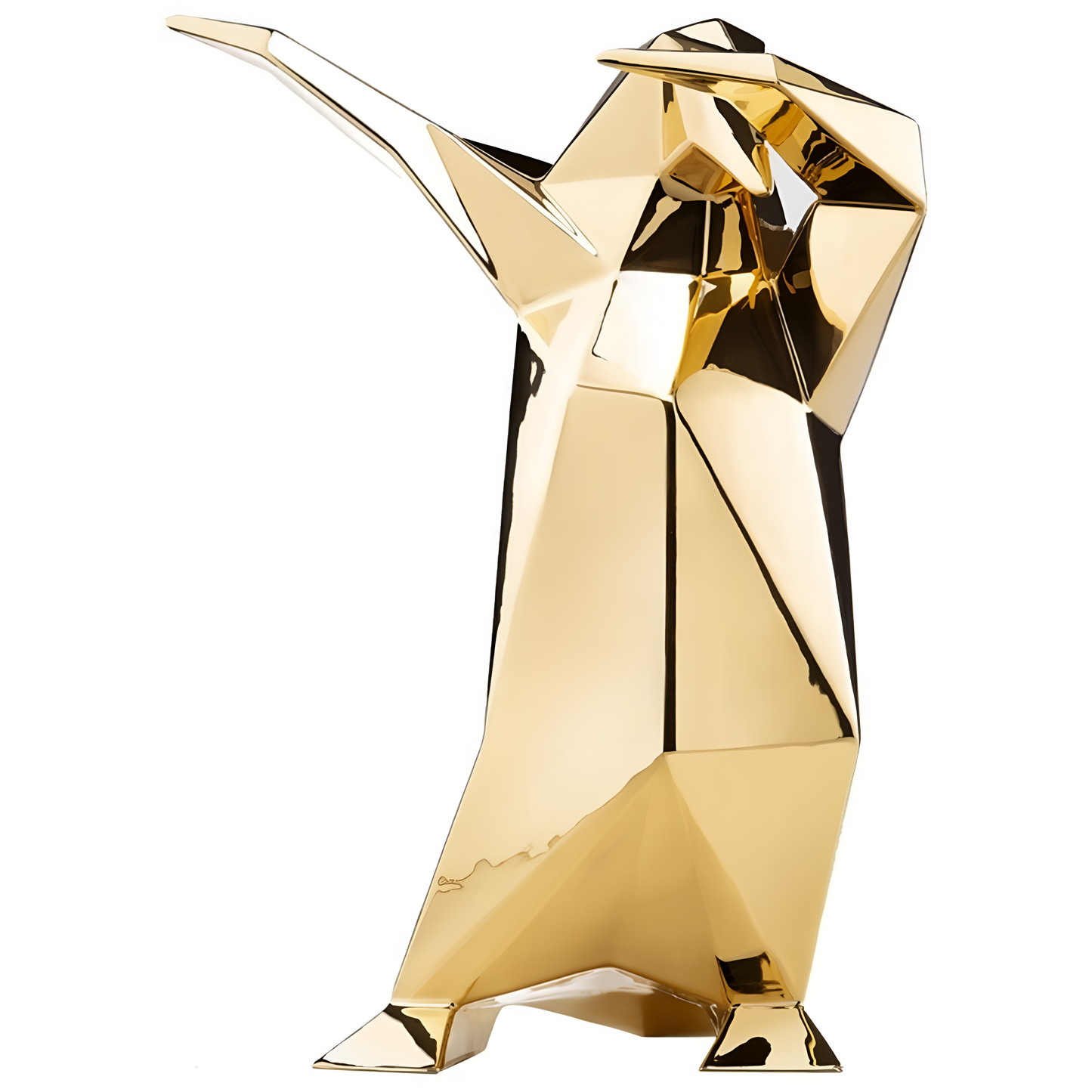 Dab Penguin in Glossy Gold