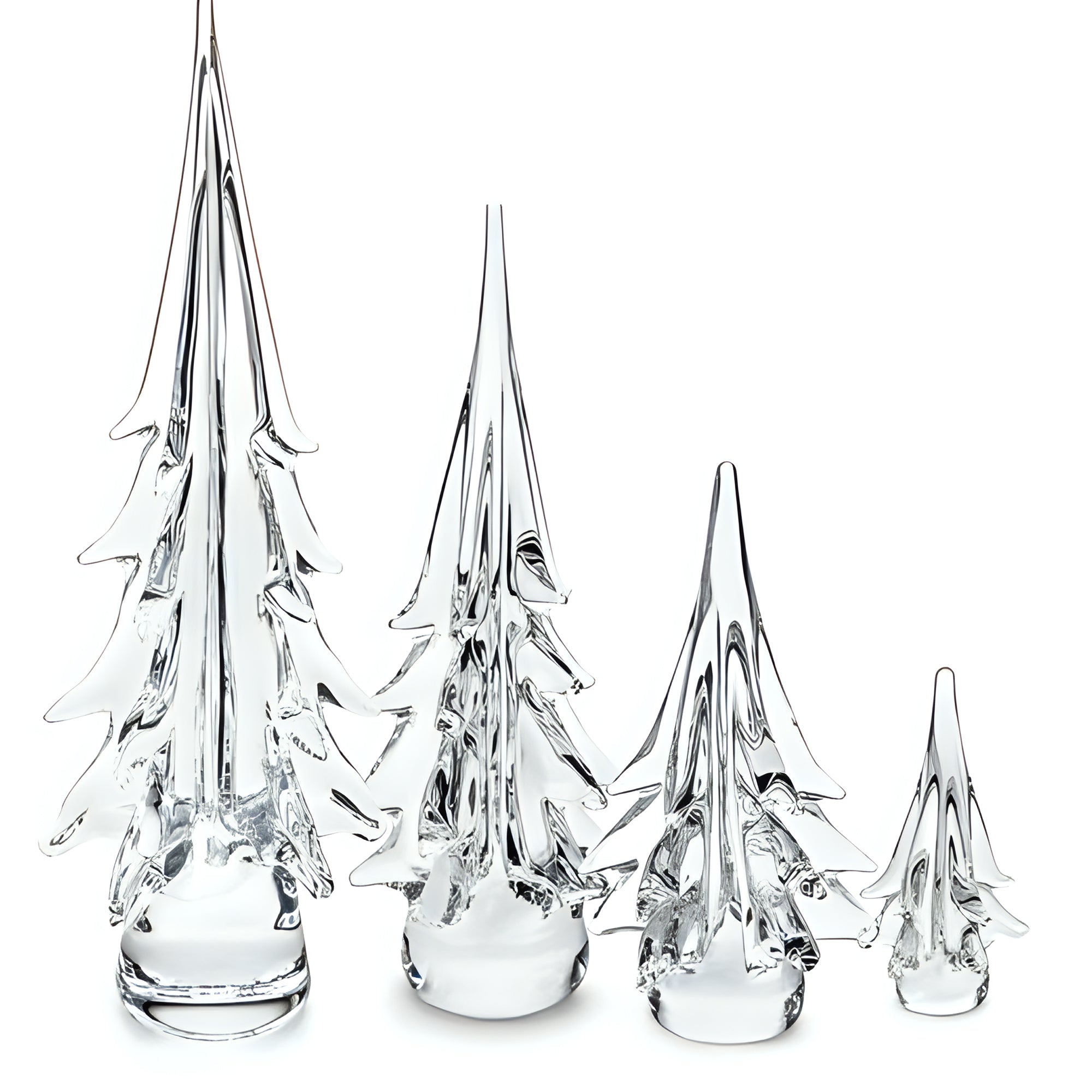 Spruce Evergreen Glass Tree in Gift Box