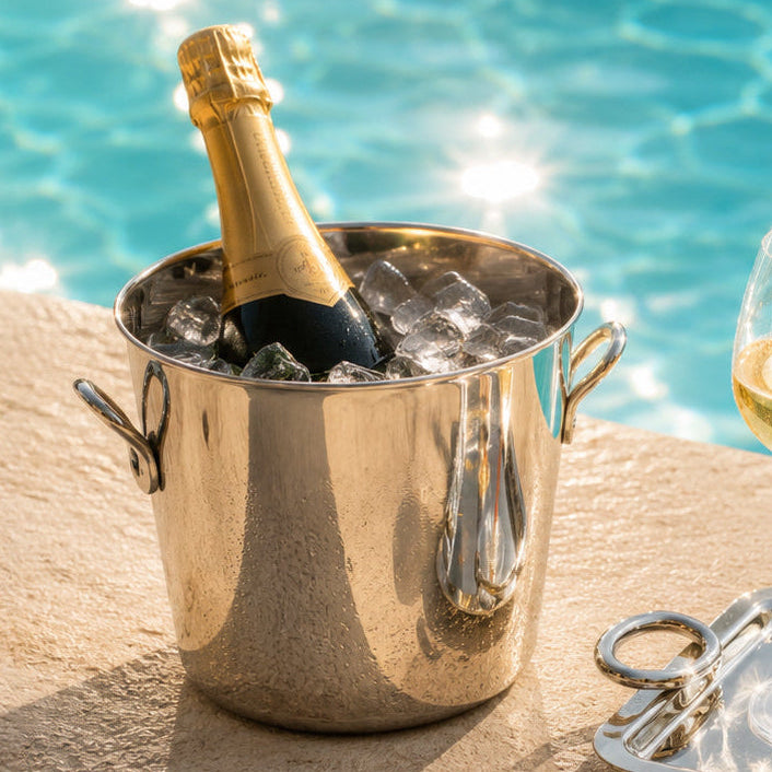 Vertigo Silver-Plated Champagne Bucket