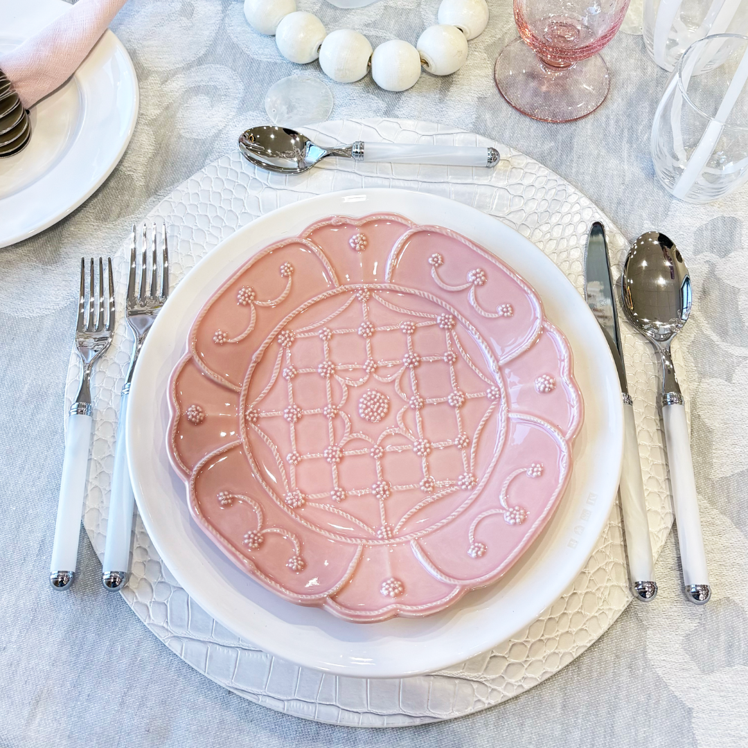 Croco Placemat in White - Set of 4