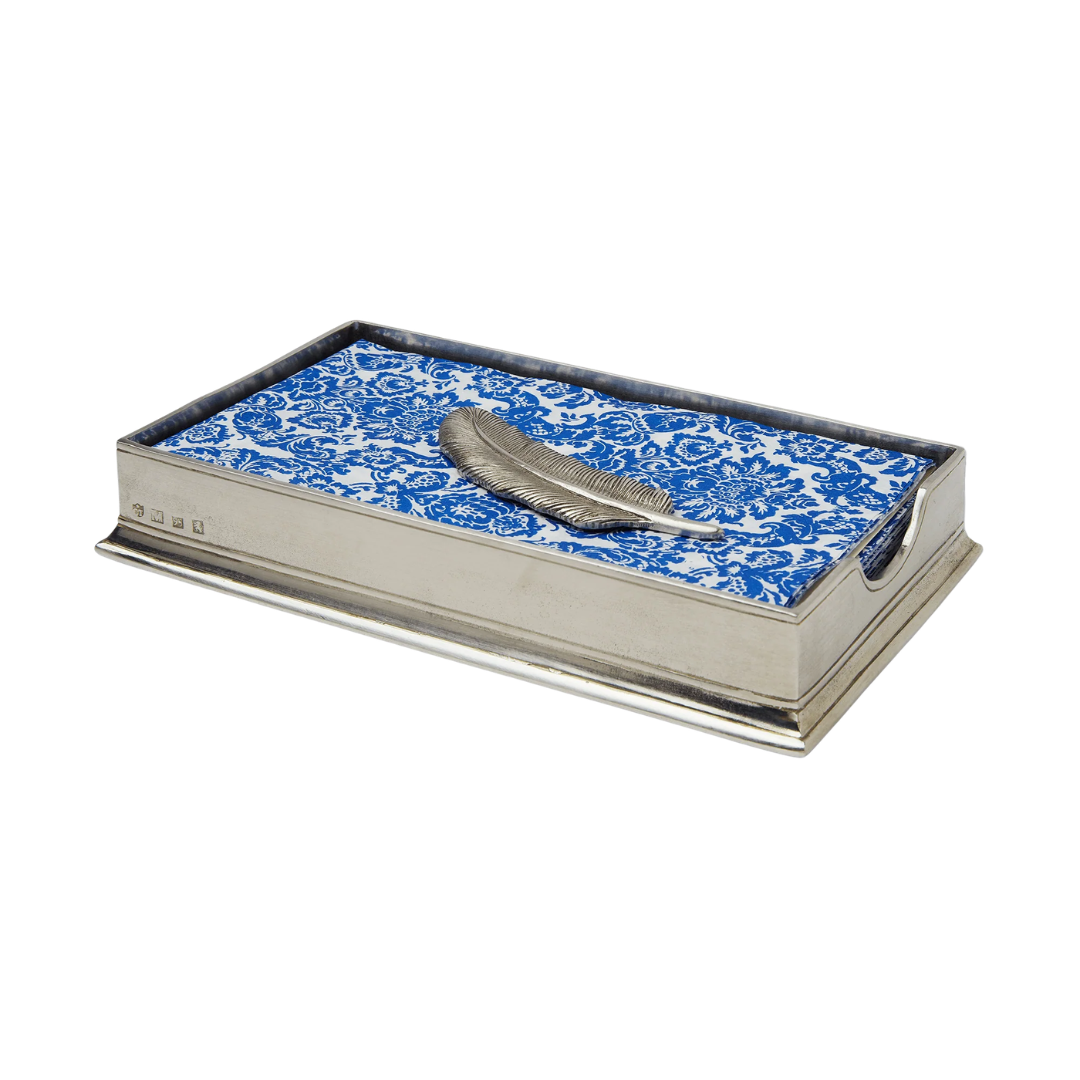 Pewter All-Purpose Tray with Feather Weight