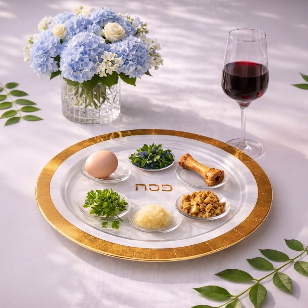 Roman Antique Judaica Seder Plate