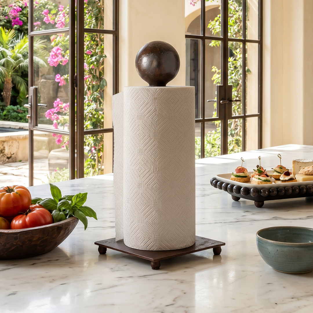 Wrought Iron Paper Towel Holder
