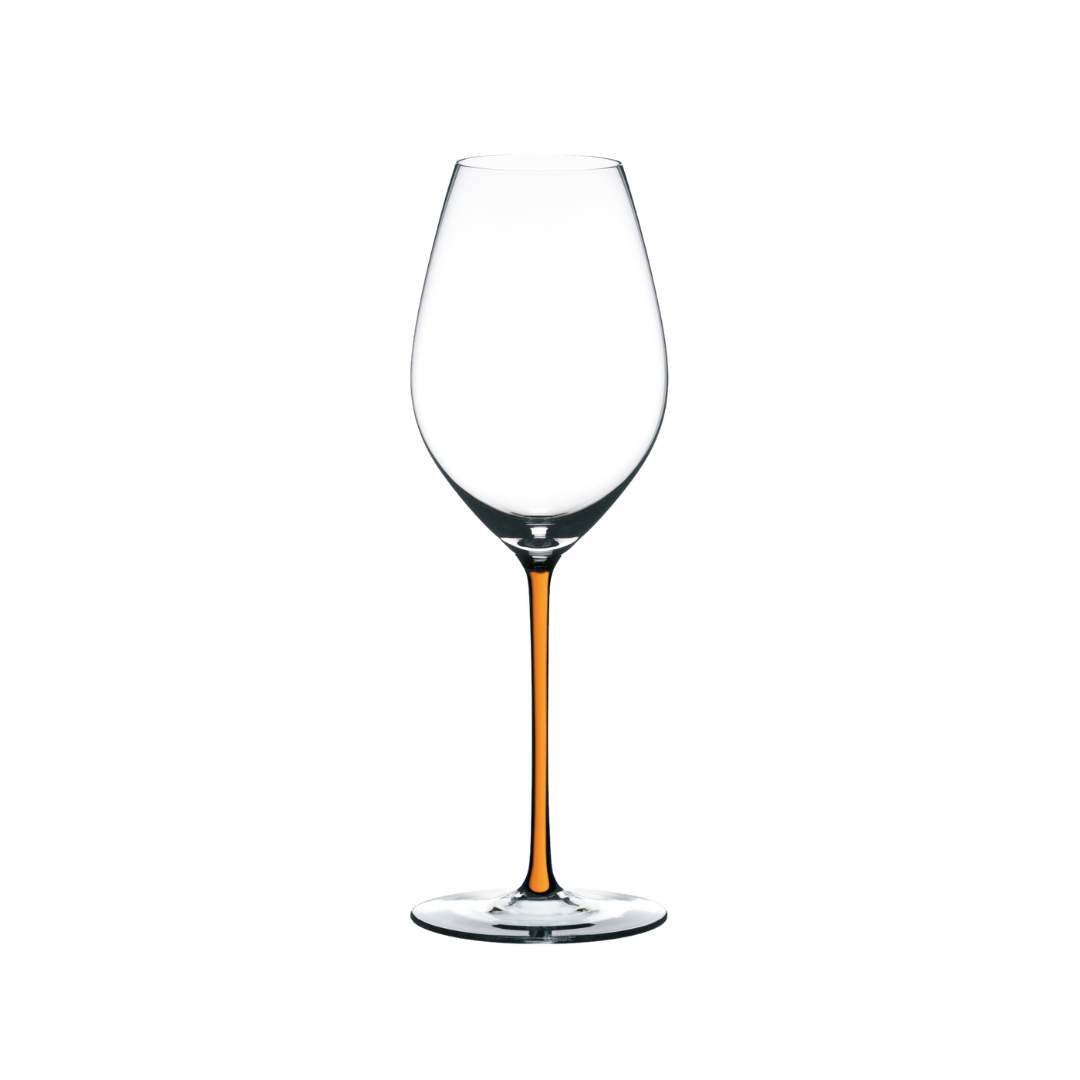 Fatto A Mano Champagne Wine Glass in Orange
