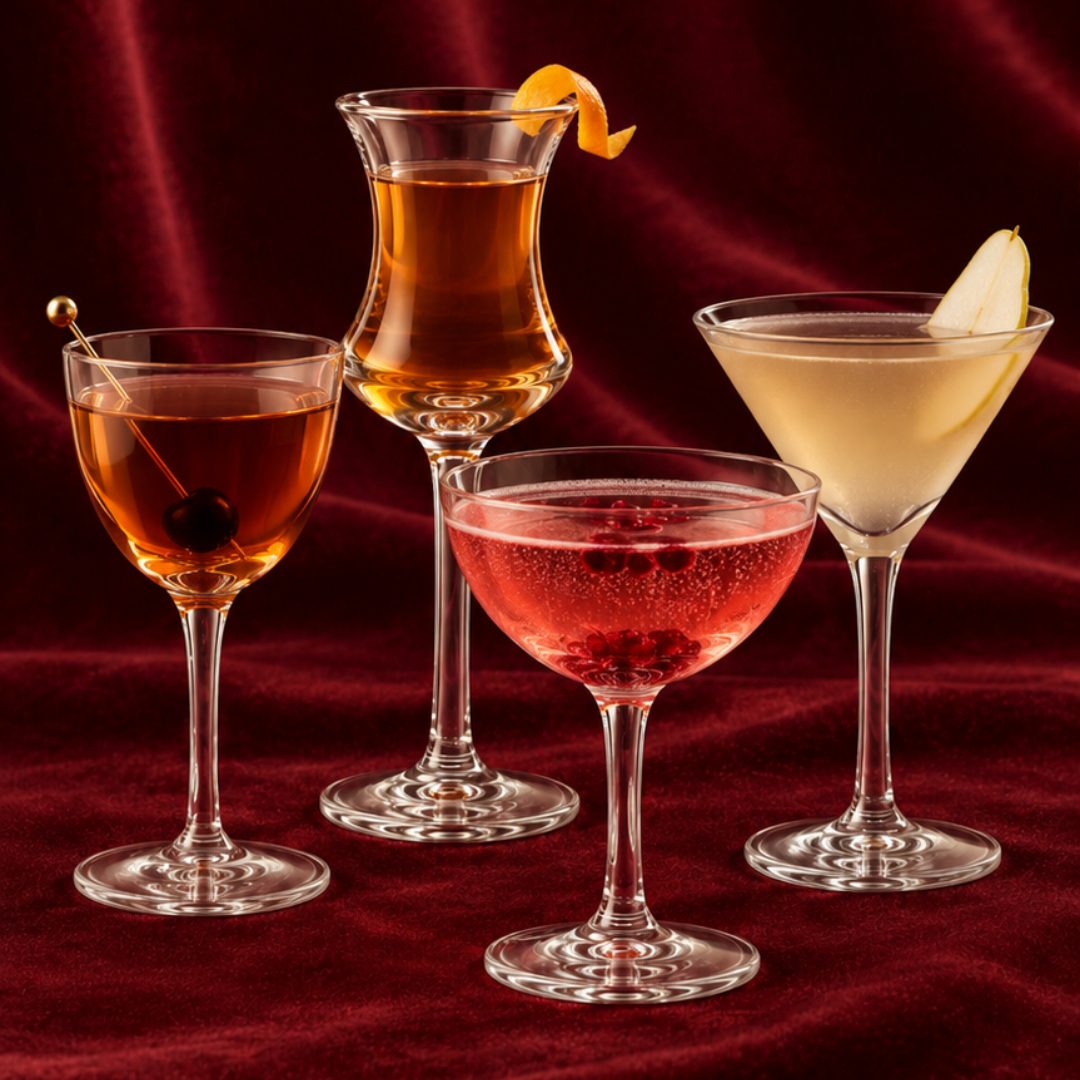 Dorset Bar Glass Suite - 4-Piece Set