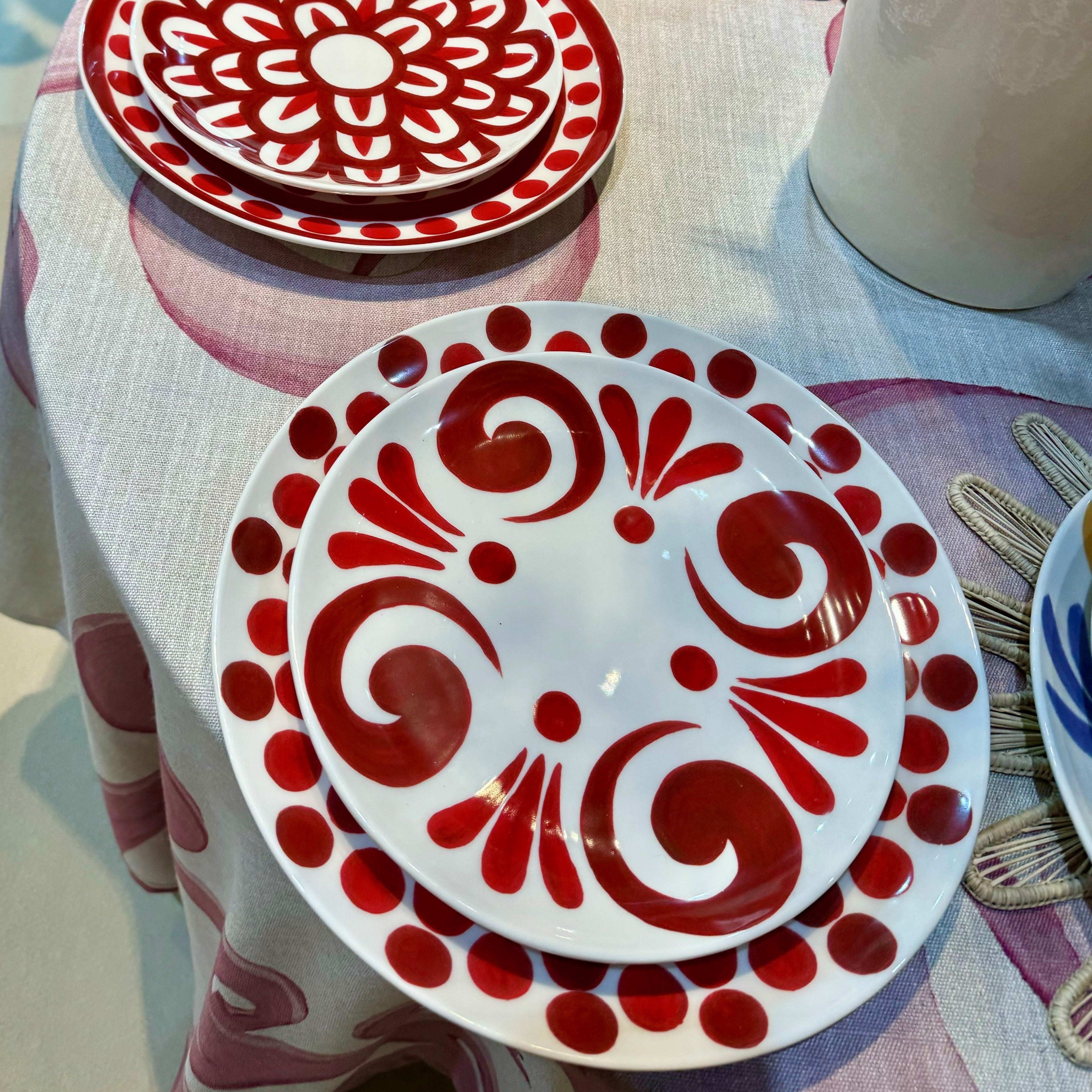 Kallos Red Dessert Plate