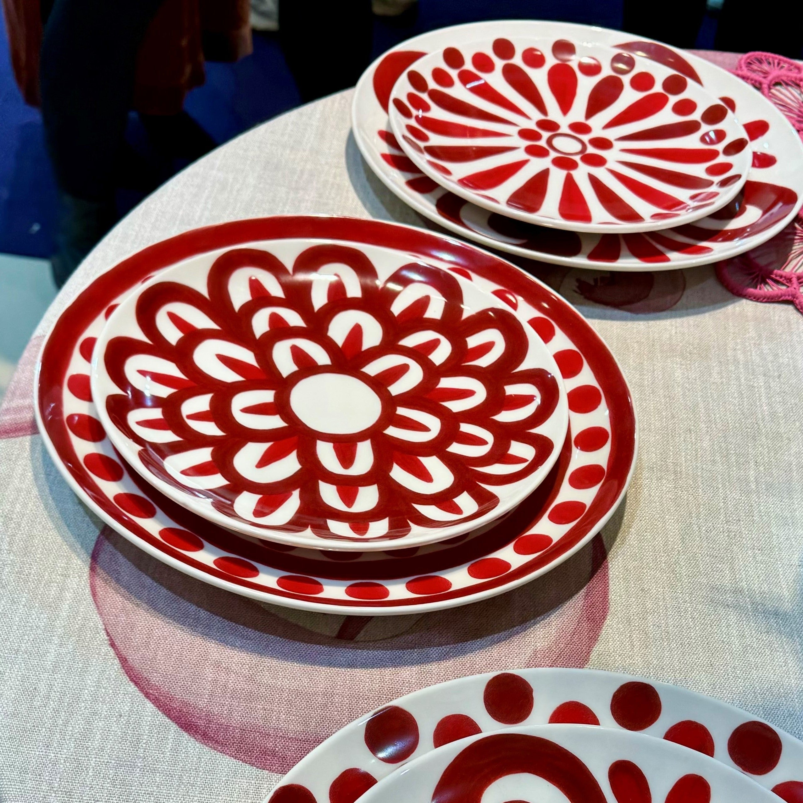 Symi Red Dessert Plate