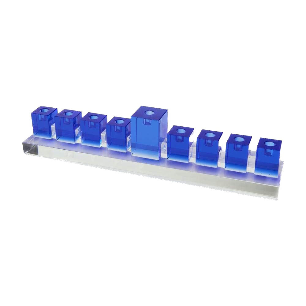 Crystal Glass Menorah