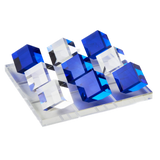 Tic Tac Toe Set - Blue/Clear Square