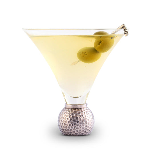 Golf Ball Cocktail / Martini Glass - Set of 4