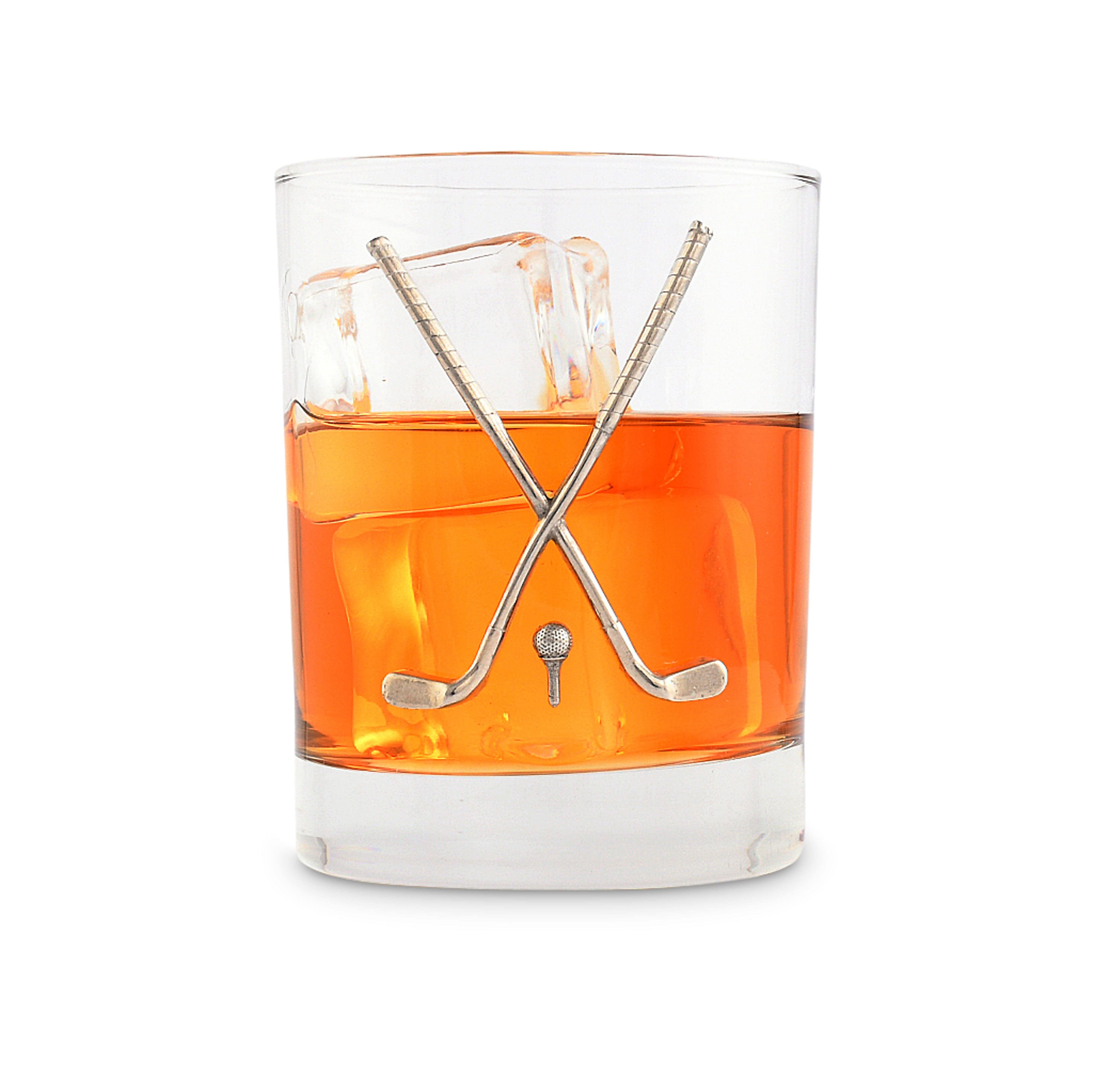 Golf Club Double Old Fashioned Glass - Set of 4