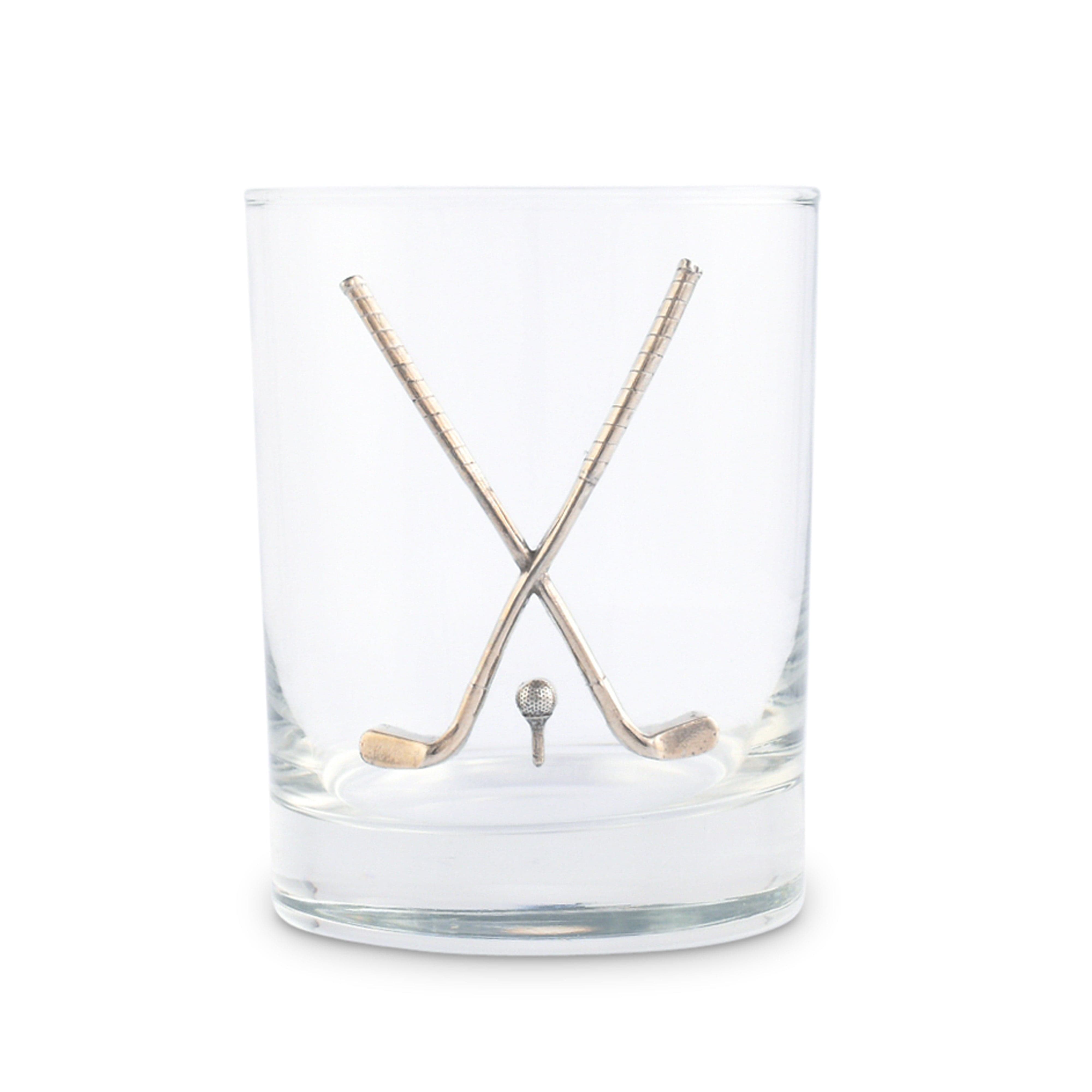 Golf Club Double Old Fashioned Glass - Set of 4