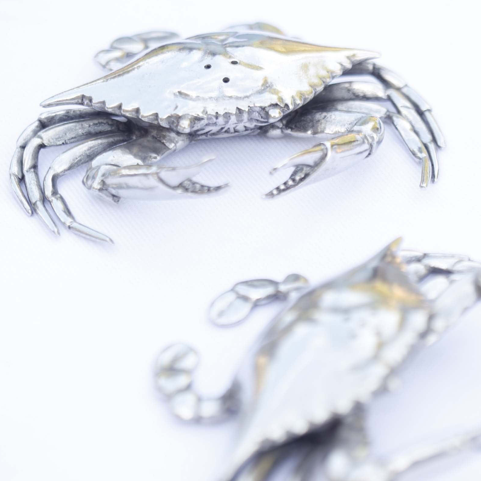 Pewter Blue Crabs Salt & Pepper Set