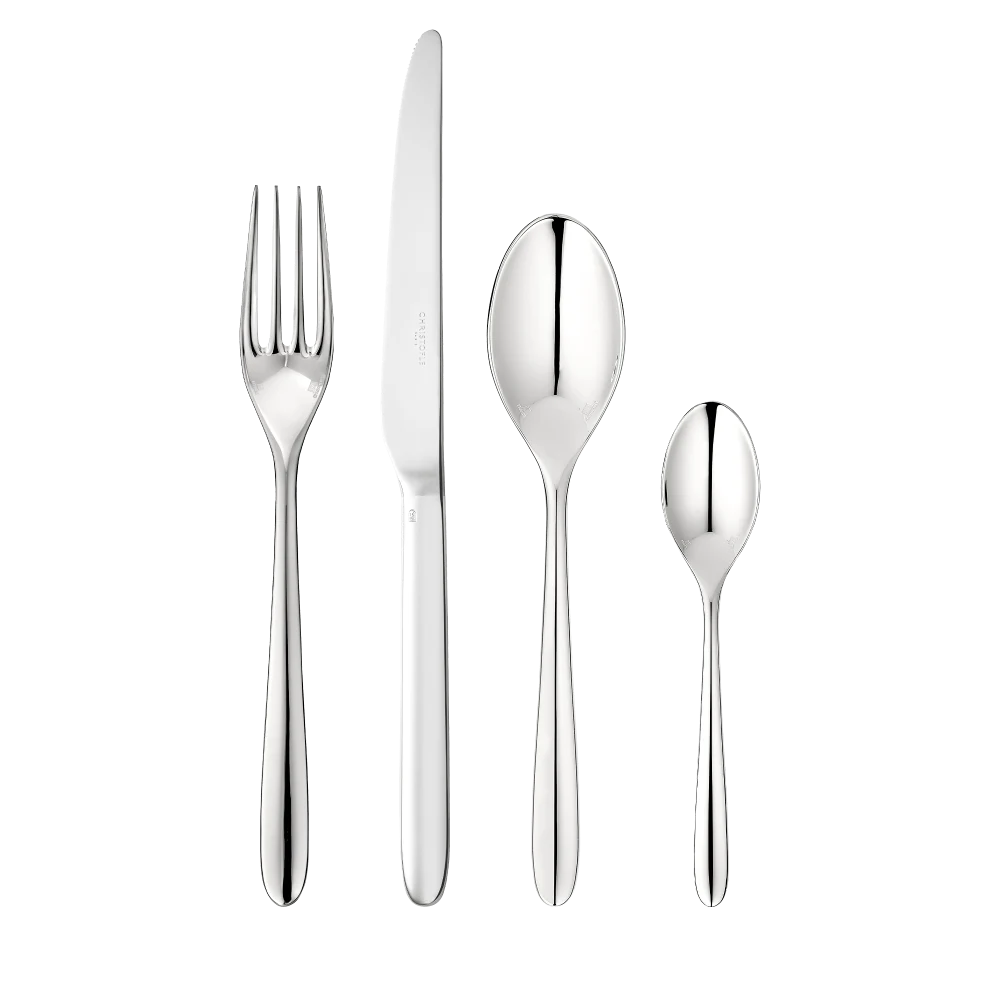 Mood Silver-Plated 24-Piece Flatware Set