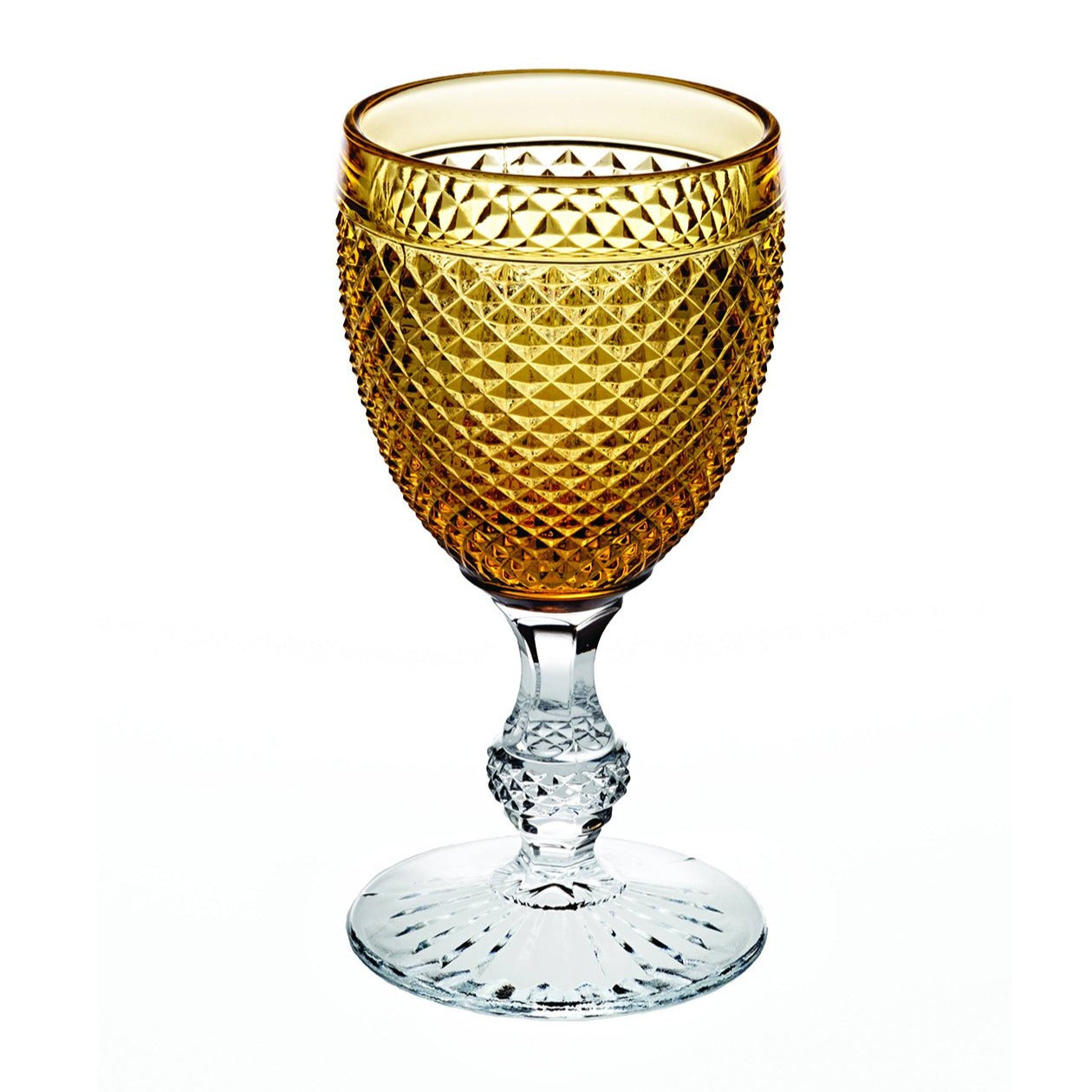 Bicolor Goblet With Colored Top - Set of 2