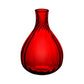 one glass bud vase in red