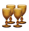 Bicos Amber Water Goblets (Set of 4)