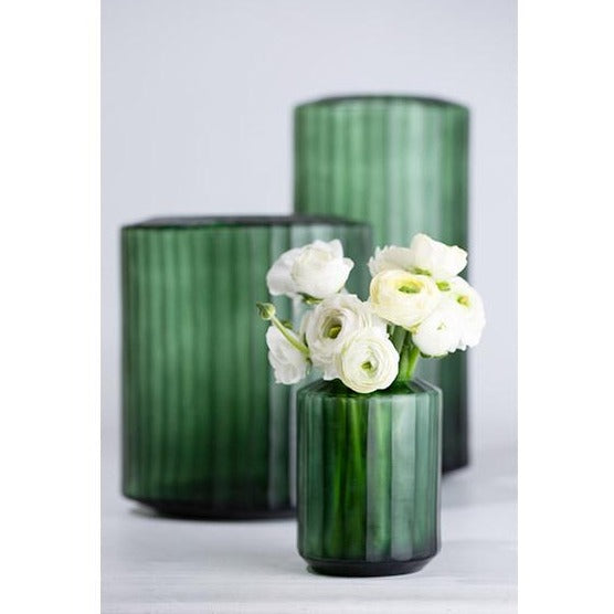 Omar Vase - Light Green / Black Steelgrey