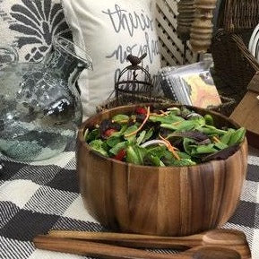 Extra Large Salad Bowl with Servers