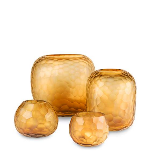 Somba Vase - Clear/Gold