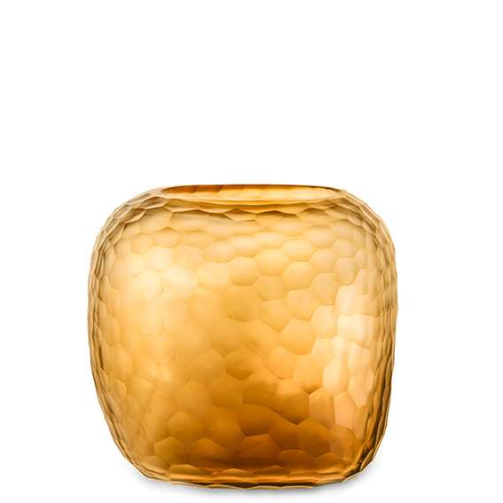 Somba Vase - Clear/Gold - Small