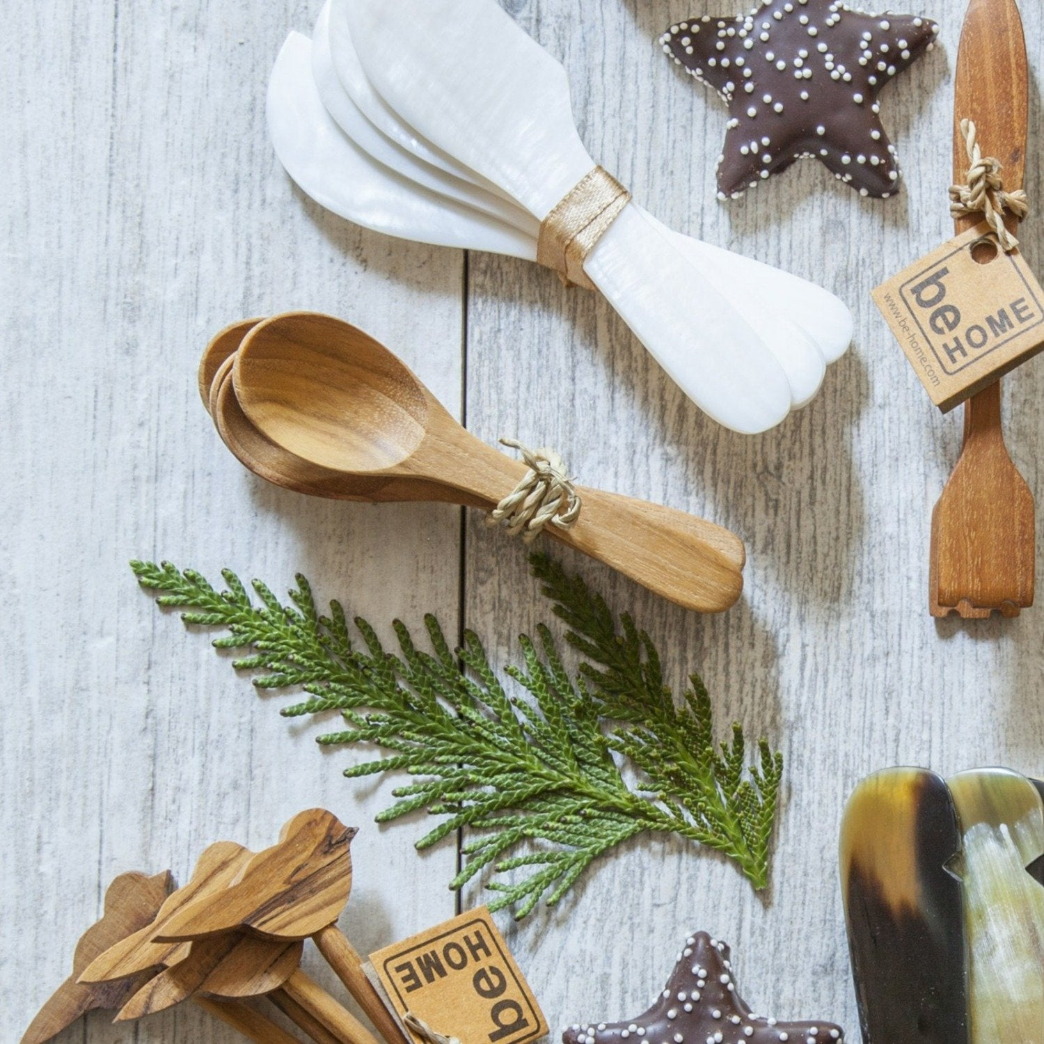 Small Teak Spoons (Set of 4)