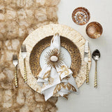 Byzantine Placemat in Ivory & Gold (Set of 4)