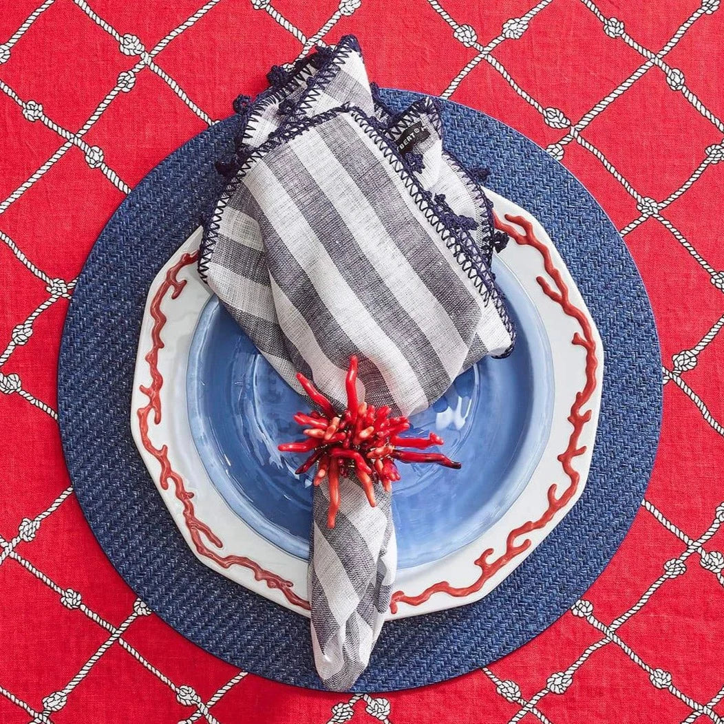 Saigon Placemat in Navy (Set of 4)