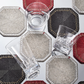 Louxor Coasters in Silver & Crystal - Set of 4