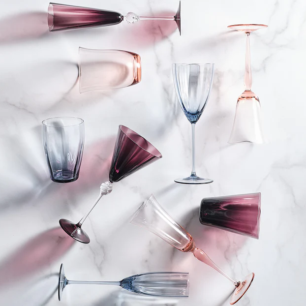 Daphne Wine Glass in Amethyst (Set of 4)