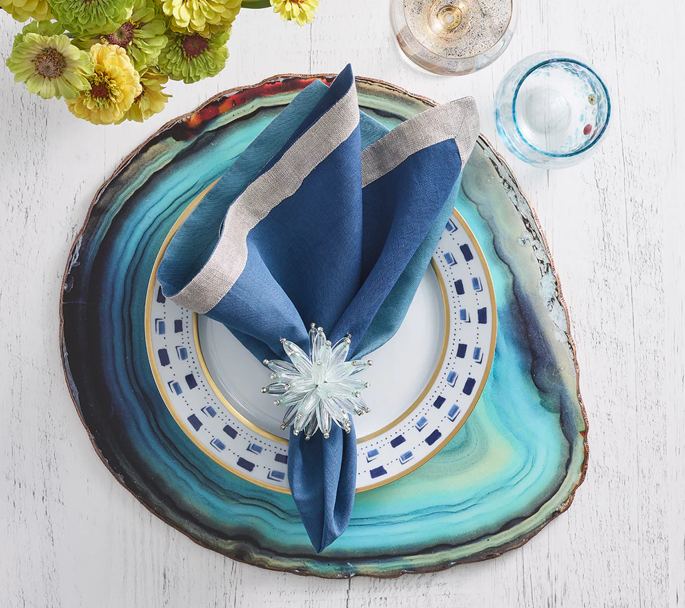 Azure Placemat in Turquoise - Set of 4