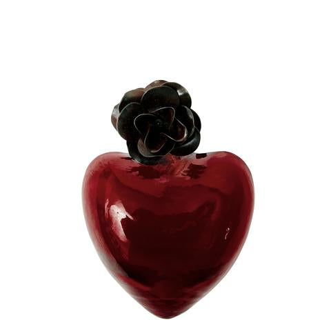 Corazon d'Melon Rojo Heartblessing in Red Glass