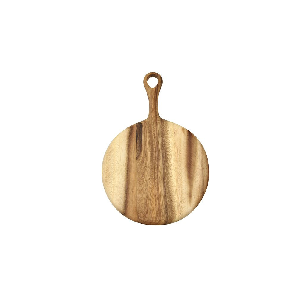 Acacia Round Board with Short Handle